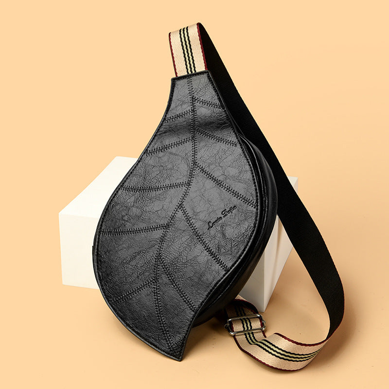 Women's Retro Leaf-Shaped Waist Bag