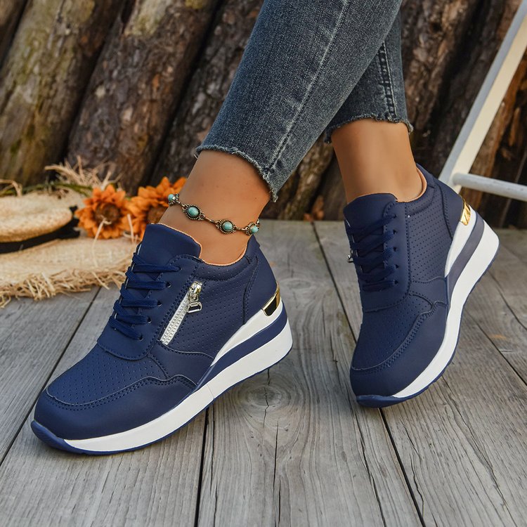 Casual Lightweight Wedge Sneakers