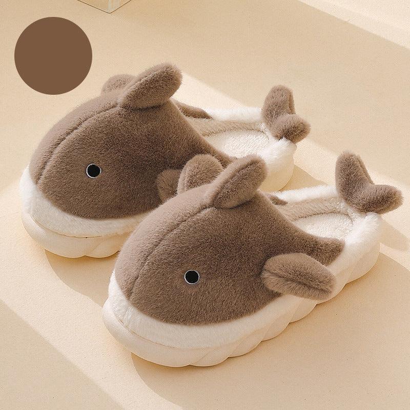 Shark Plush Home Slippers