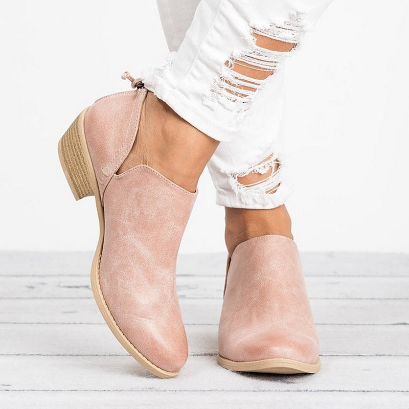 Women's Retro High-Heel Ankle Boots