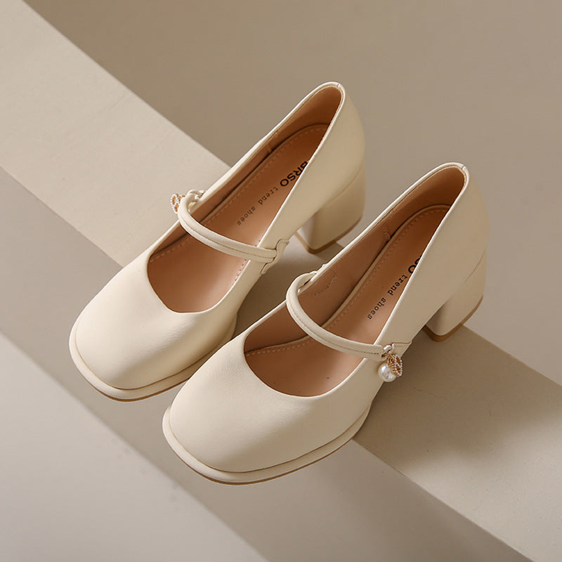 Women's Mid-Heel Mary Jane Shoes