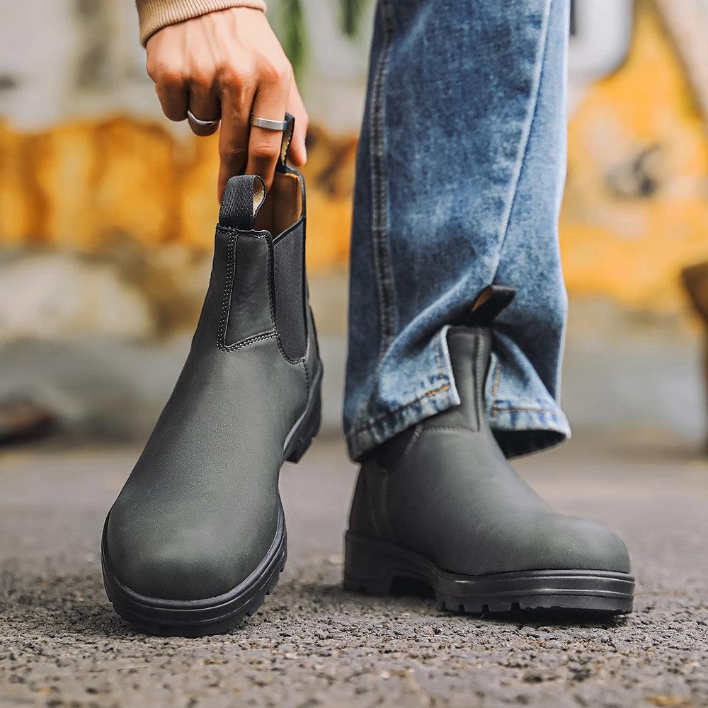 Vintage Leather Chelsea Boots