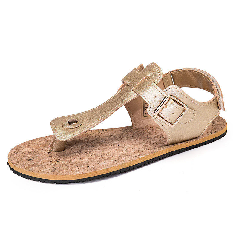 Women's Wooden-Grain Sandals