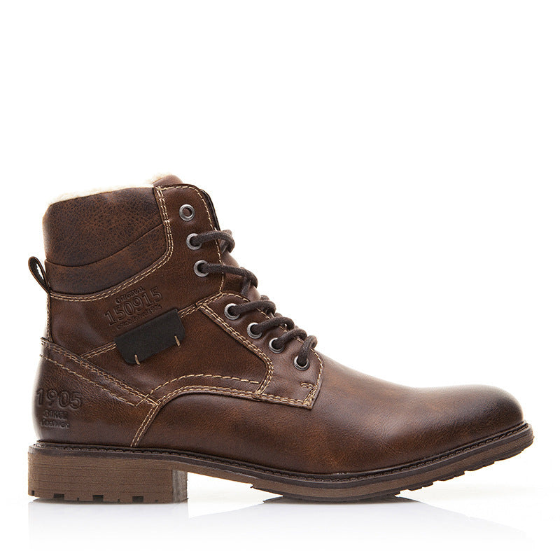 Men's Warm Lined Martin Boots