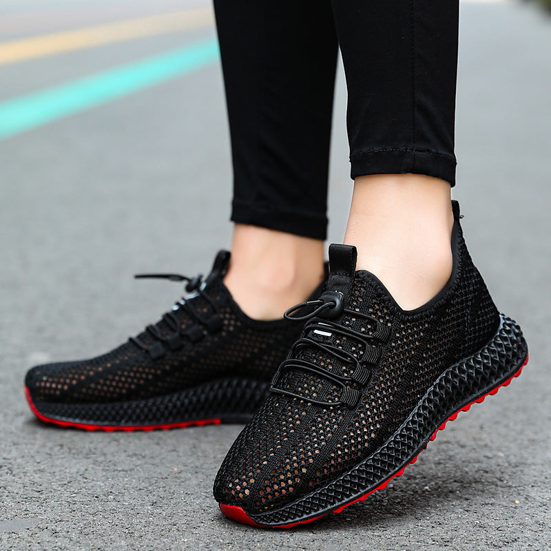 Hollow Sole Mesh Casual Sneakers