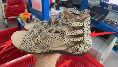 Women's Cross Strap Wedge Sandals