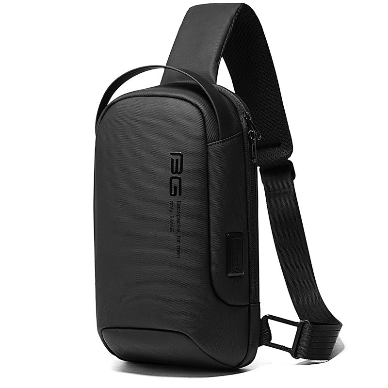 Men's Casual One-Shoulder Business Messenger Chest Bag Messenger Bag