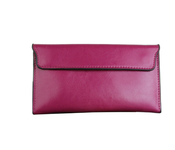 Genuine Leather Long Wallet