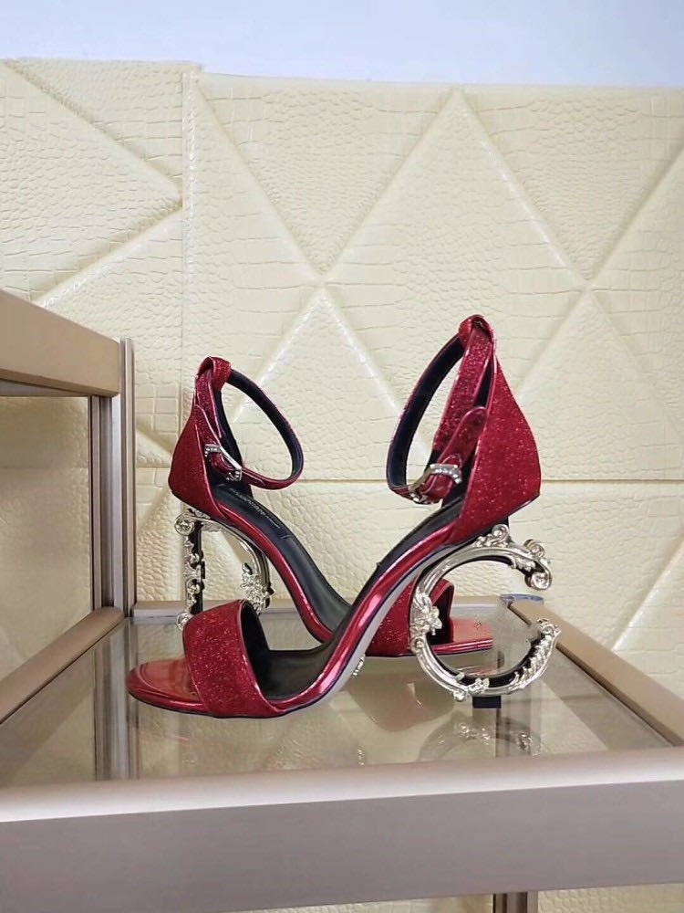 Gold High Heels