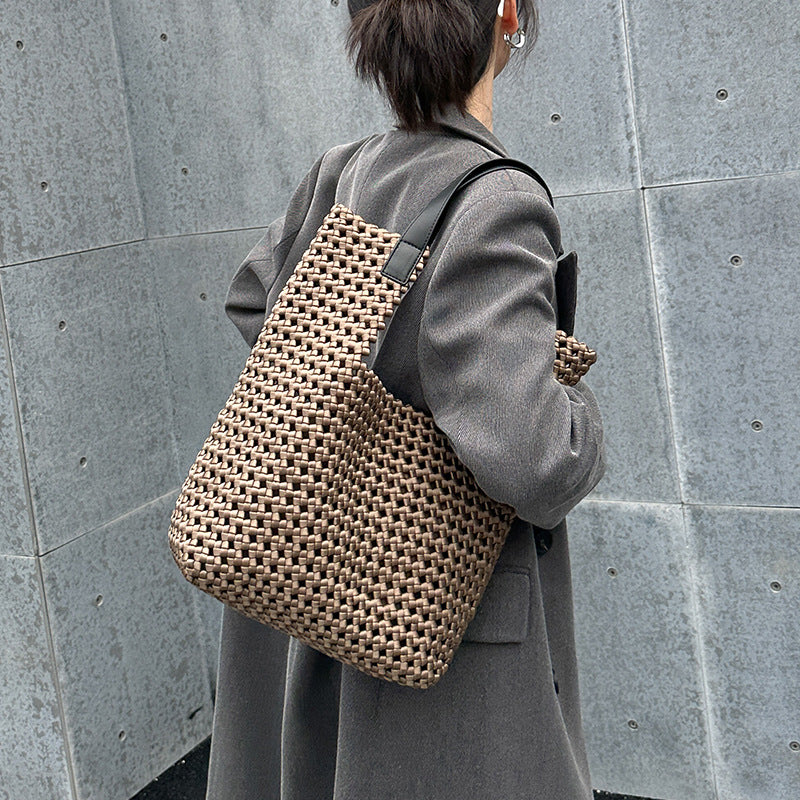 Hand-Woven Slouchy Travel Tote Travel Bag