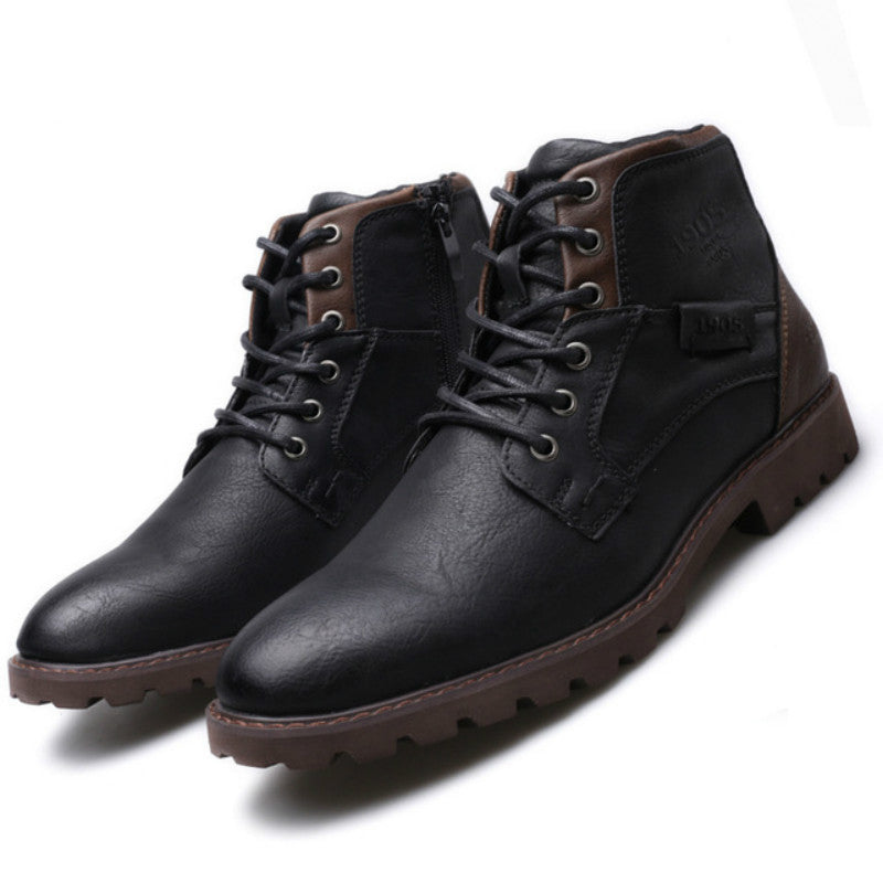 Men's Warm Lined Martin Boots