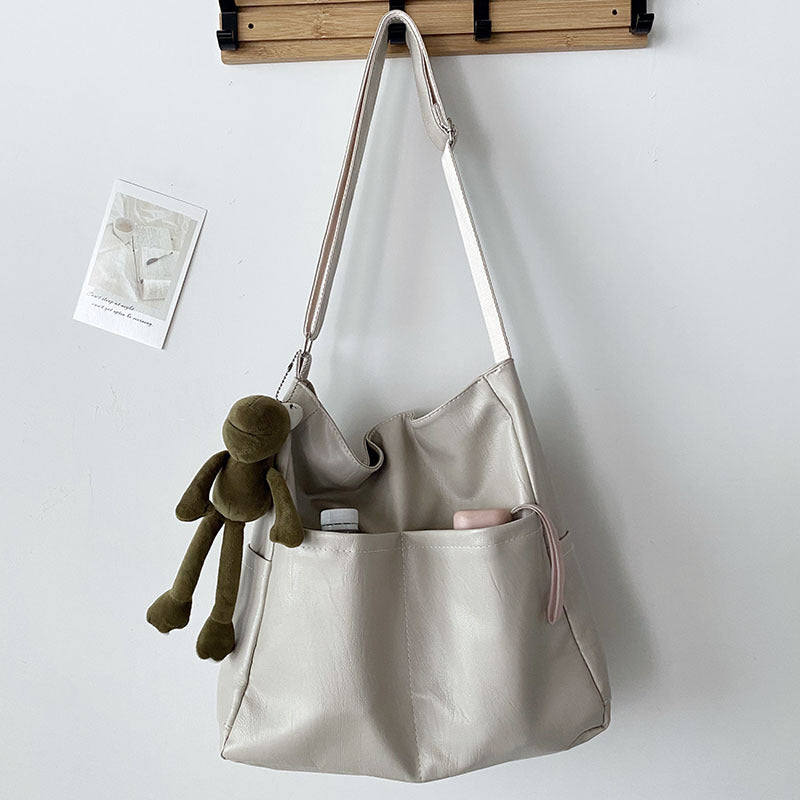 Women's Large Capacity Textured Messenger Bag