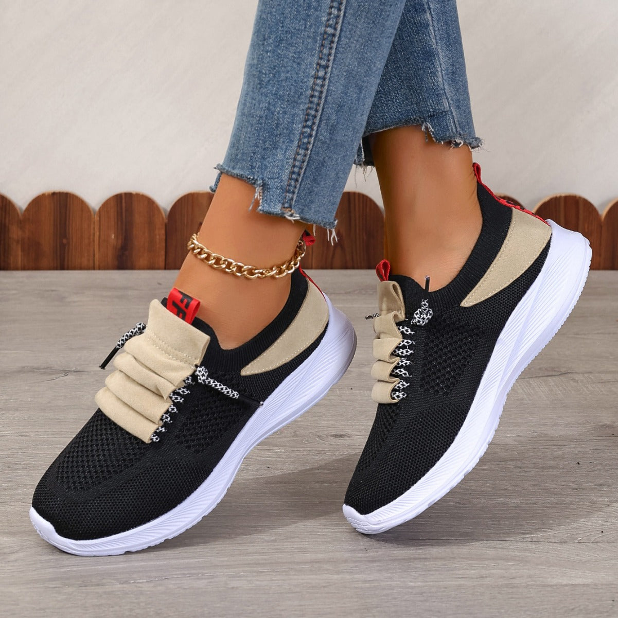 Women's Casual Non-Slip Knit Sneakers