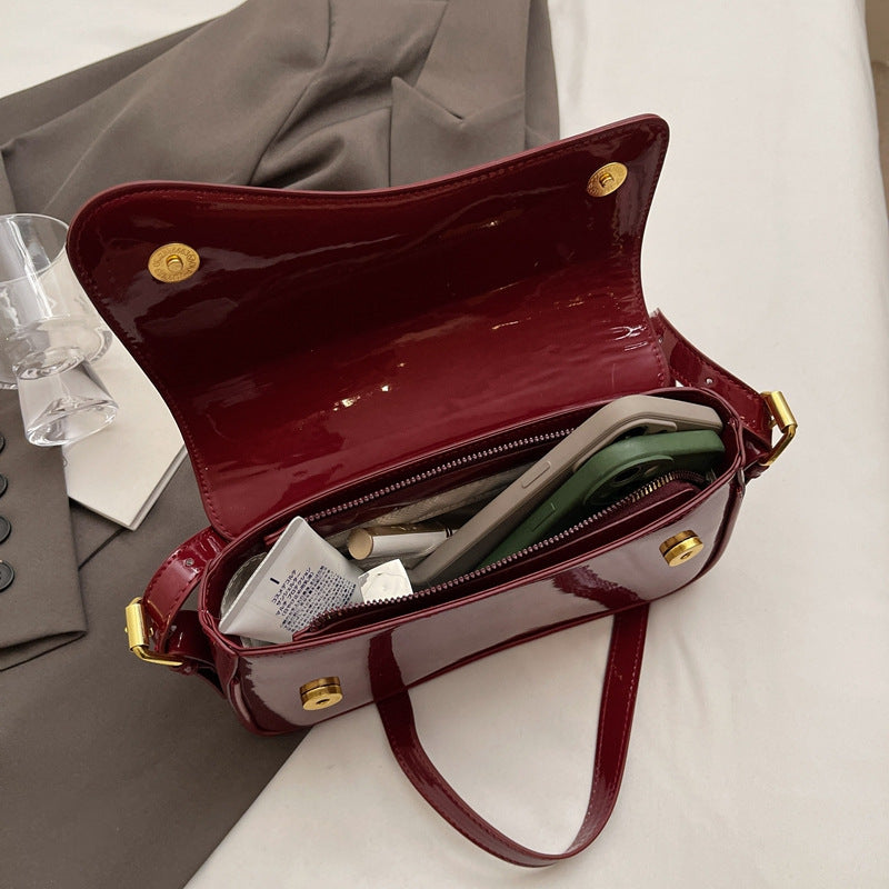 Women's Shiny Simple Shoulder Bag Crossbody Bag
