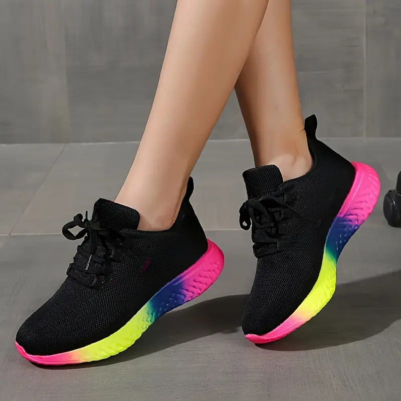 Women's Lace-up Mesh Sneakers