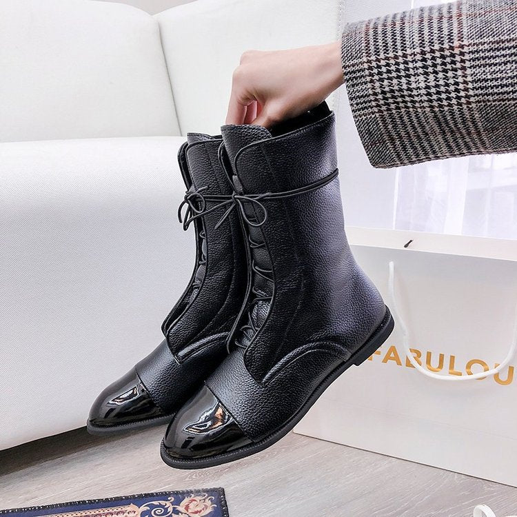 Martin Knee-High Lace-Up Boots