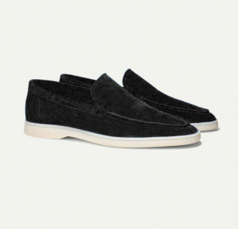 Men's Matte Suede Slip-On Loafers