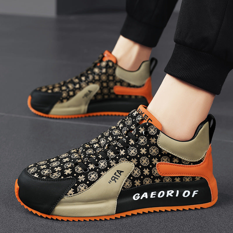 Men's Flower Pattern Casual Shoes