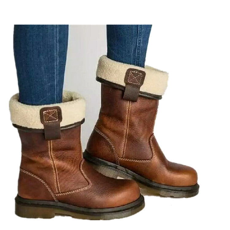 Warm Flat Mid Boots
