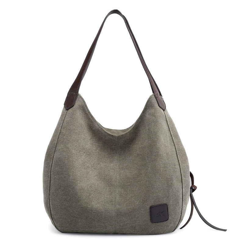 Women's The Traveler Canvas Shoulder Tote Travel Bag