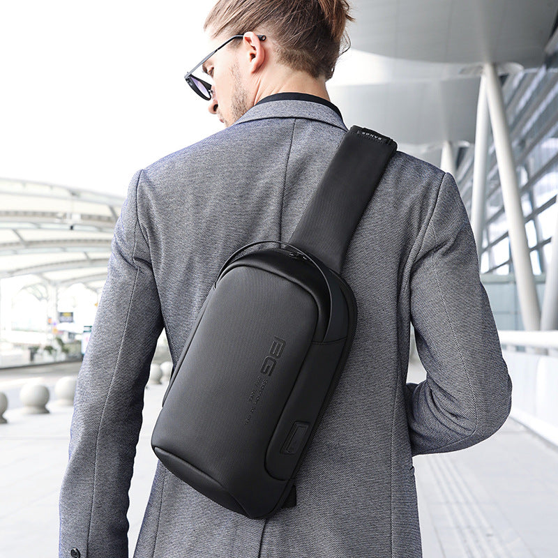 Men's Casual One-Shoulder Business Messenger Chest Bag Messenger Bag