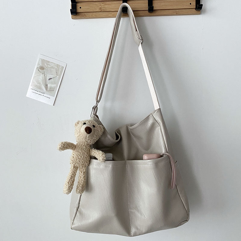 Women's Large Capacity Textured Messenger Bag