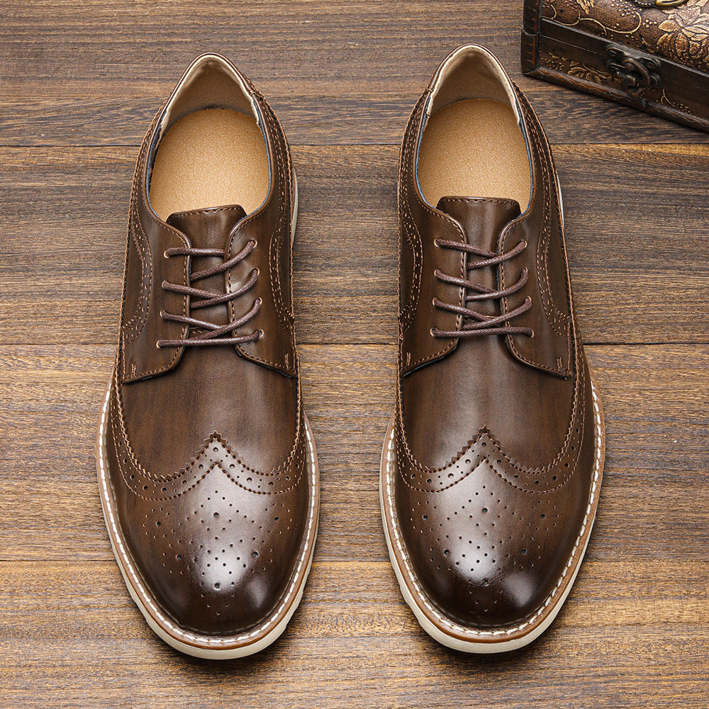 Men's Ultra-light Brogue Casual Sneakers