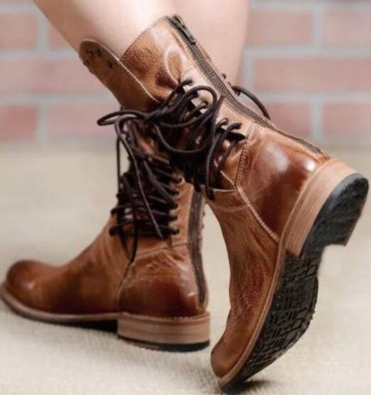 Women's Studded Low-Heel Rider Boots