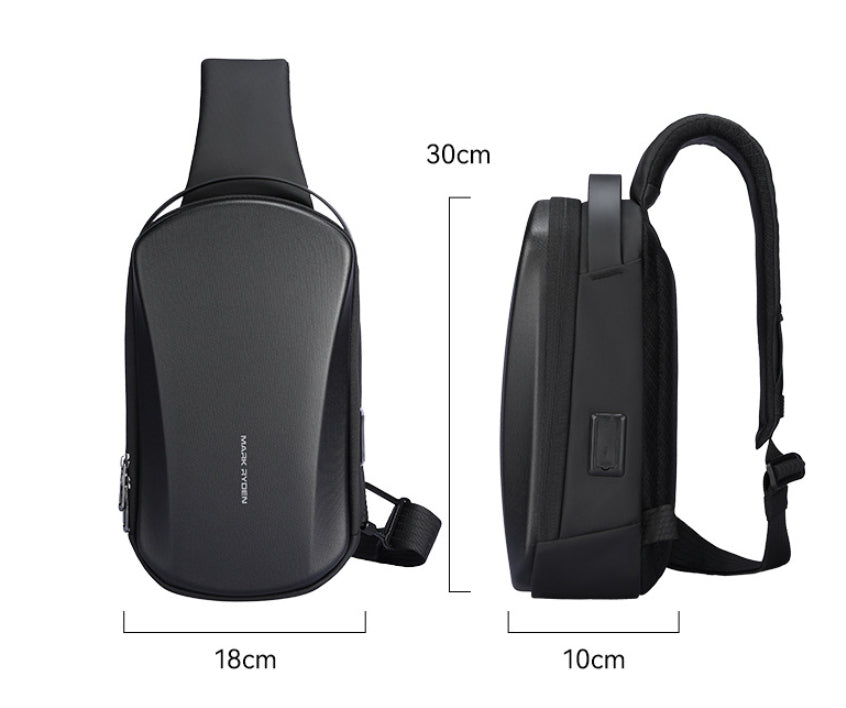 Men's Hard Shell Messenger Bag