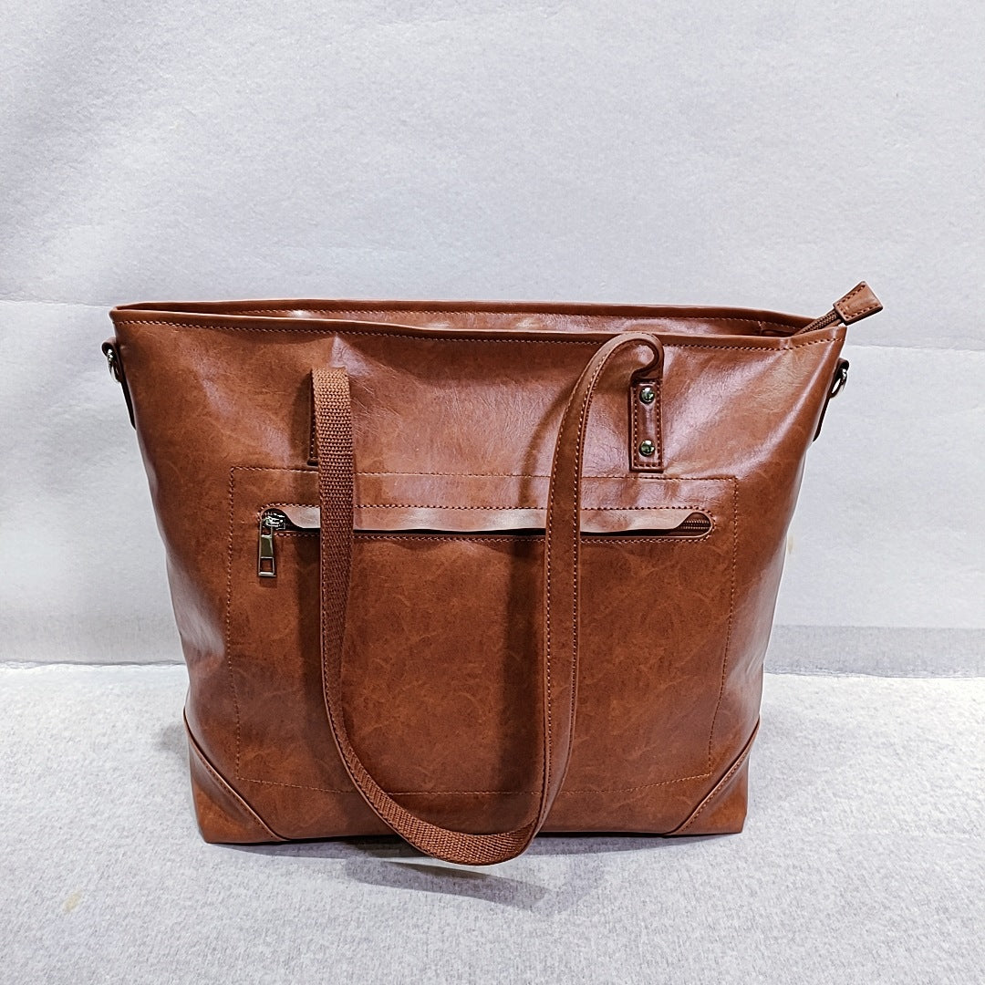 Vintage Vegetable Soft Oil Waxed Travel Bag