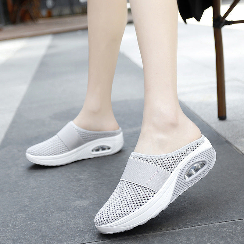 Women's Mesh Slippers Outdoor Air Cushion Shoes