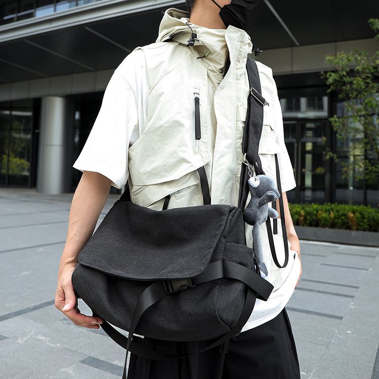 Men's Minimalist Canvas Crossbody Bag