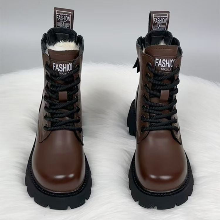 Women's Padded Insulated Boots With Thick Soles