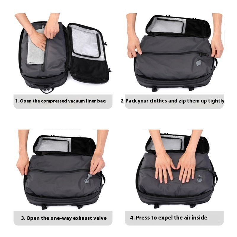 Vacuum Compression Large Capacity Business Backpack
