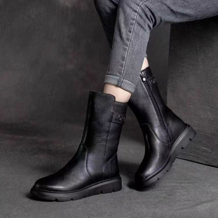 Retro Knight Western Middle Boots