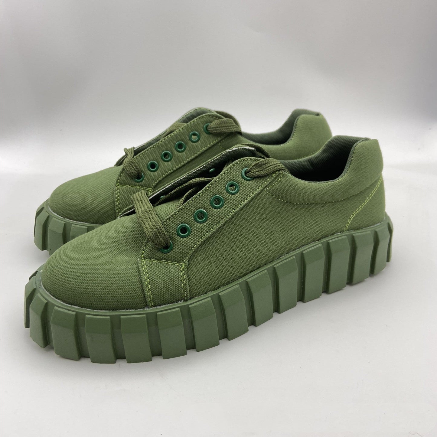 Canvas Platform Sneakers
