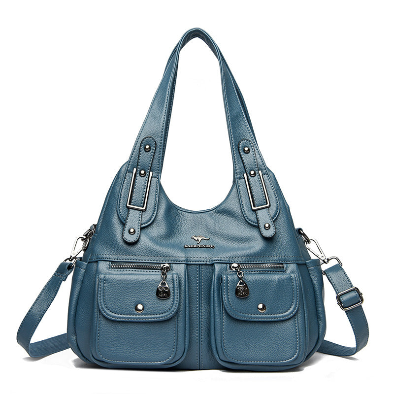 Solid Color Crossbody Travel Bag