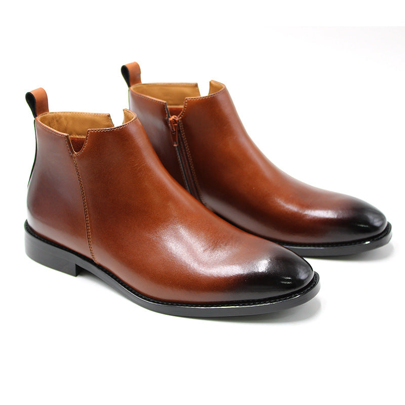 Men's British Style Casual Side Zipper Martin Boots