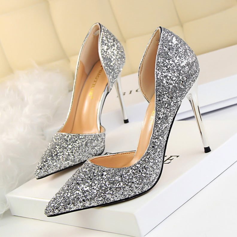 Women's Sequin Stiletto Heels