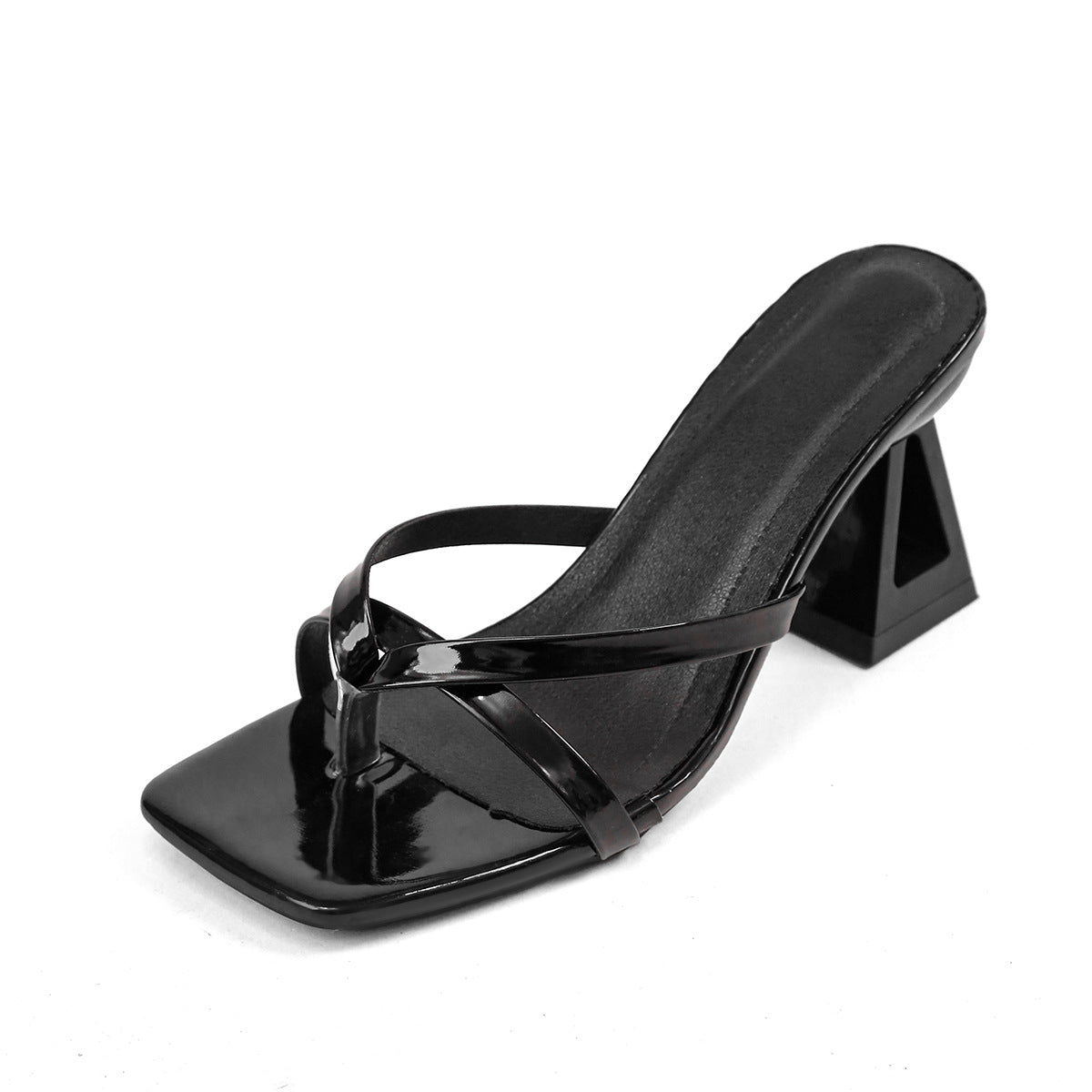 Women's Square-Toe Block Heel Sandals