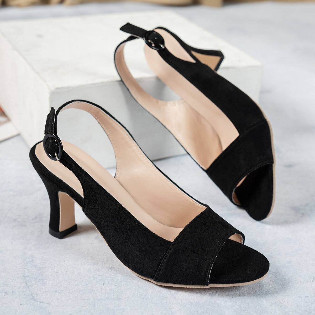 Pointed-Toe Stiletto High-Heel Shoes