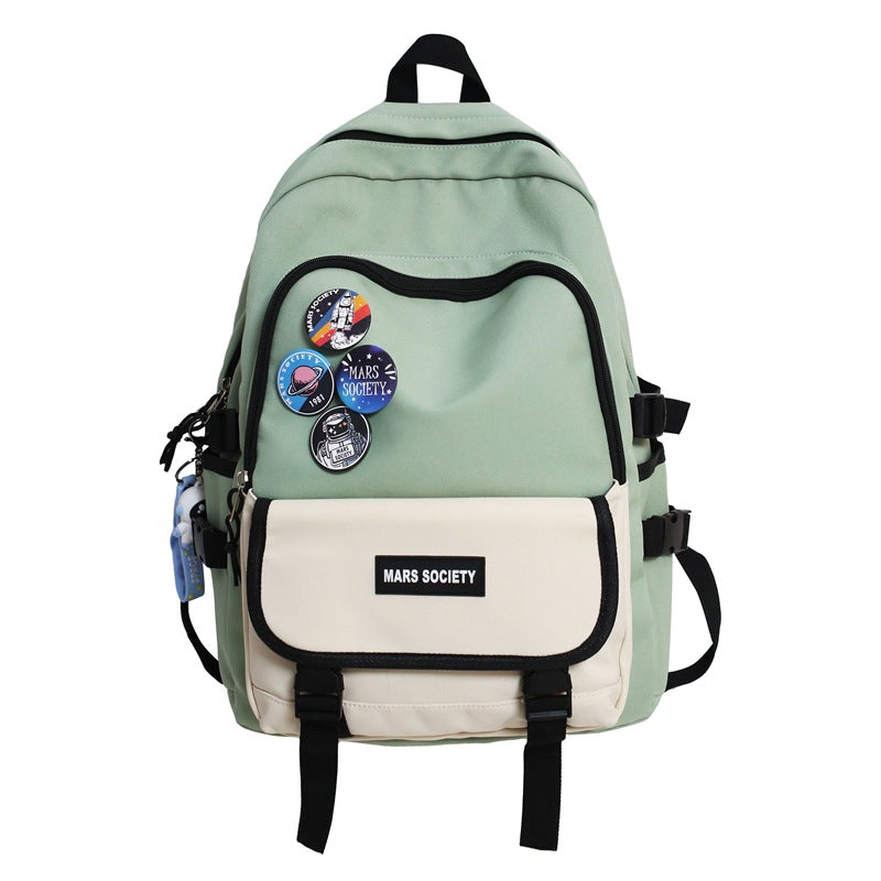 Unisex Mars Society Large Capacity Student Backpack Bags