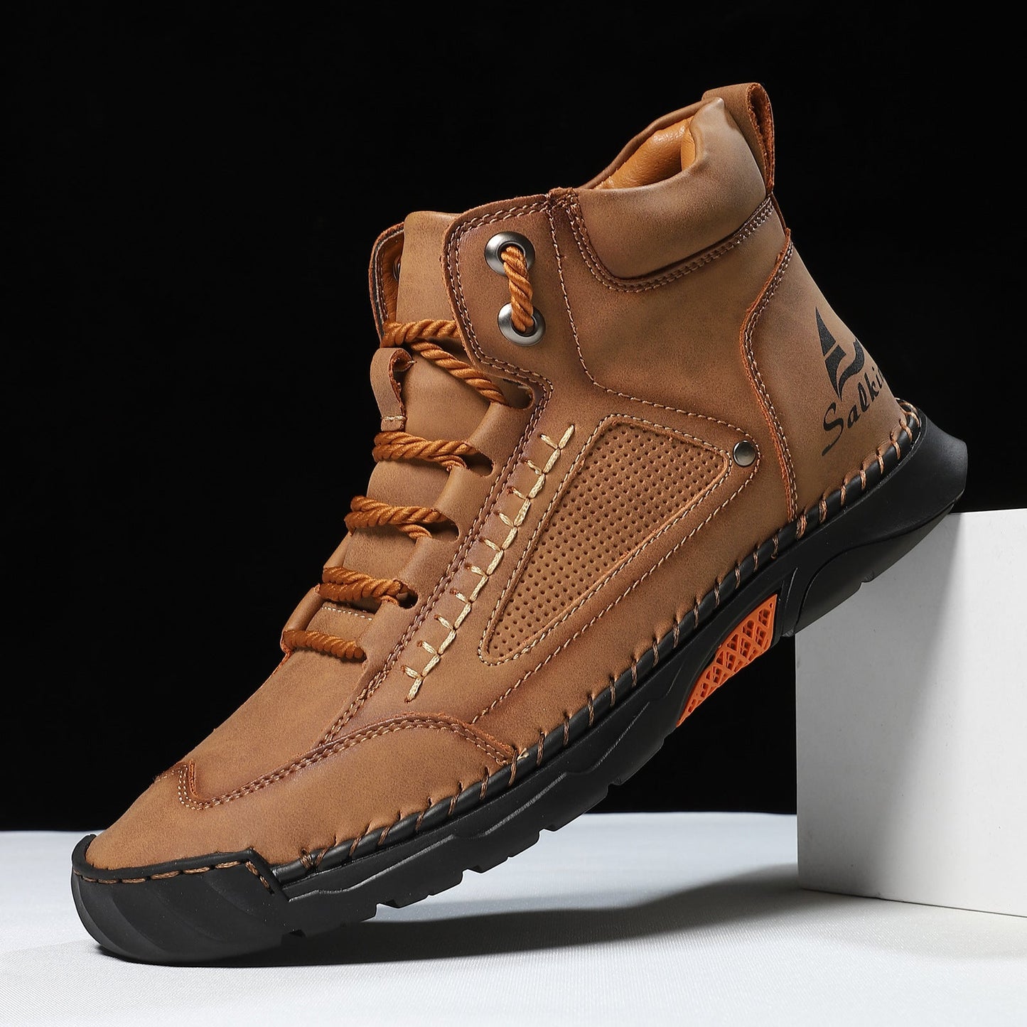 Handmade Lace-Up Ankle Boots