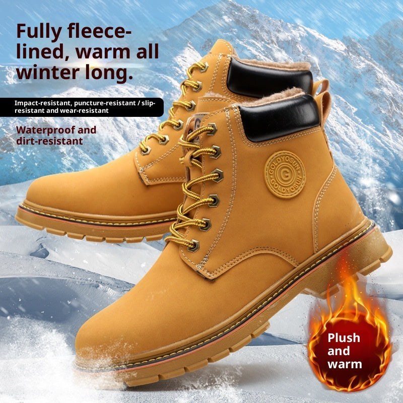 Mid-top Steel Toe Protective Shoes
