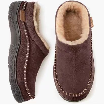 Men's Home Boots With Non-Slip Warm Fleece-Lined