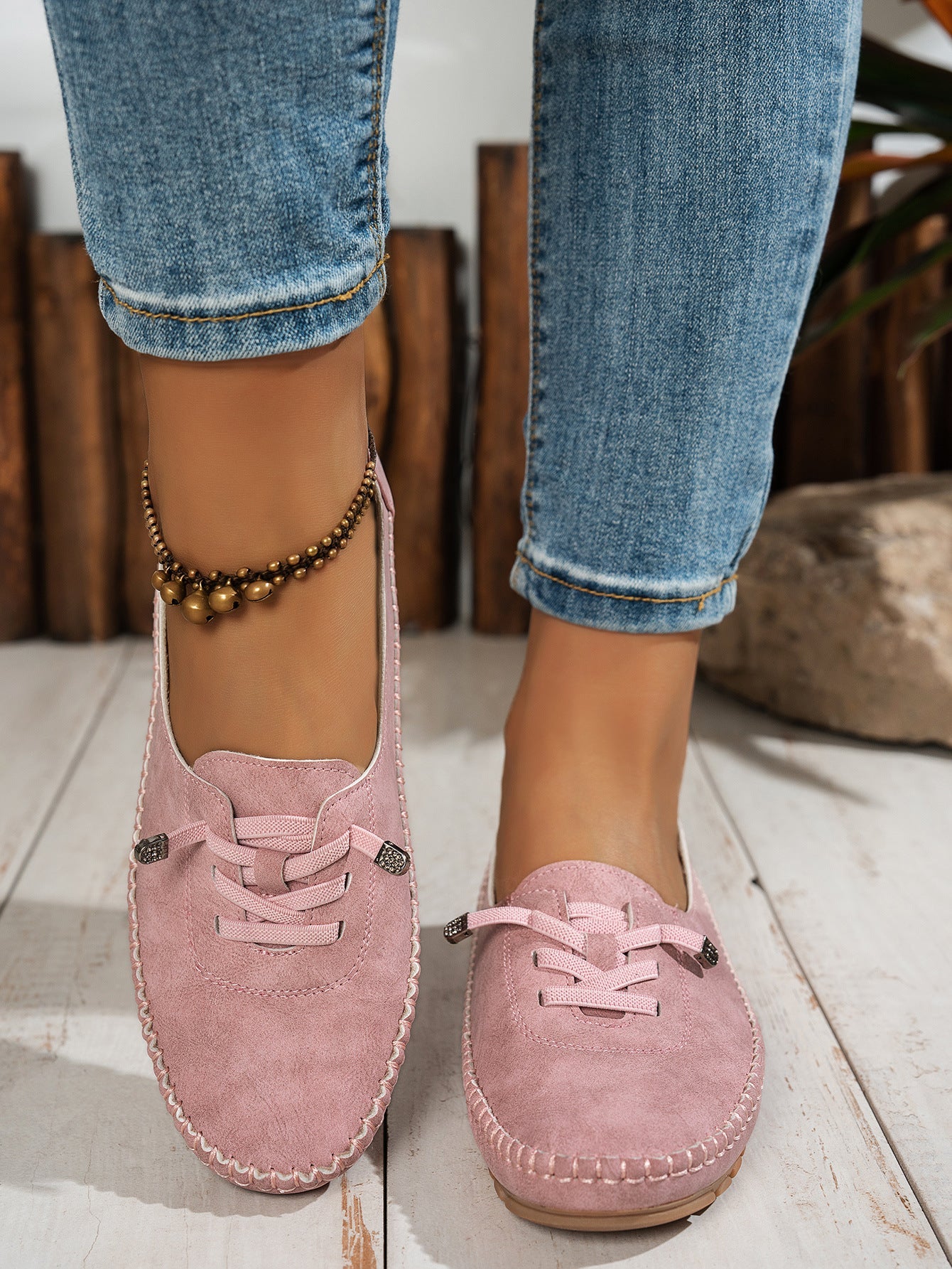 Women's Soft Lace-Up Flats