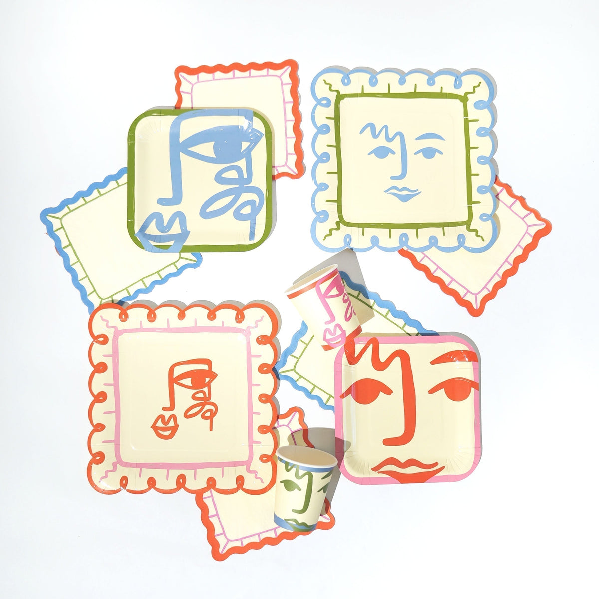Art Birthday Party Supplies Pack (Serves 12) | Modern Painting Theme Kids Party Kit | Plates, Cups & Napkins Set