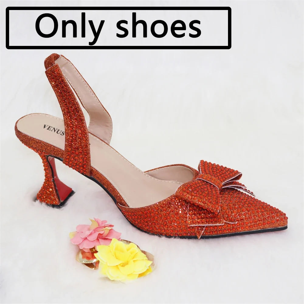 New Silver Versatile Party Ladies Shoes And Bag Set
