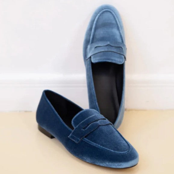 Leisure Flat Suede Plus Size Round-Toe Loafers