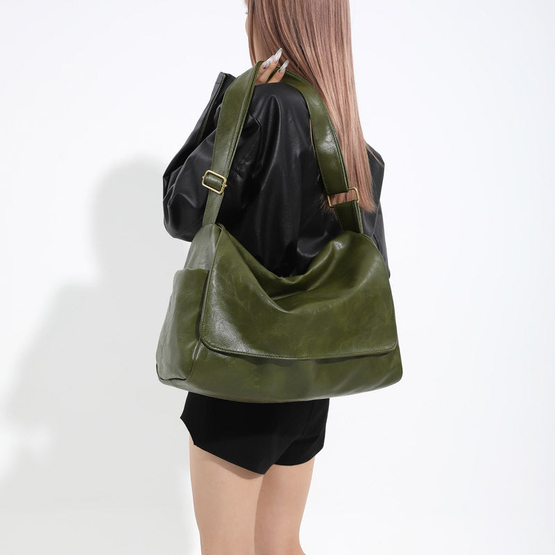Bright Noodle One Shoulder Crossbody Simplicity Large Capacity Crossbody Bag